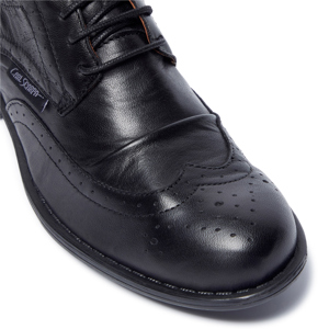 Carl Scarpa Perla Black Leather Loafers